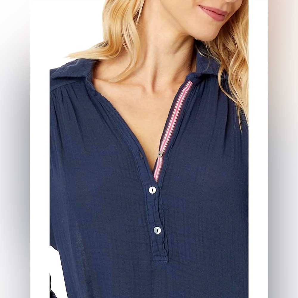 NWT Sundry Shirttail Dress in Navy Sz Small (1) - Picture 3 of 13